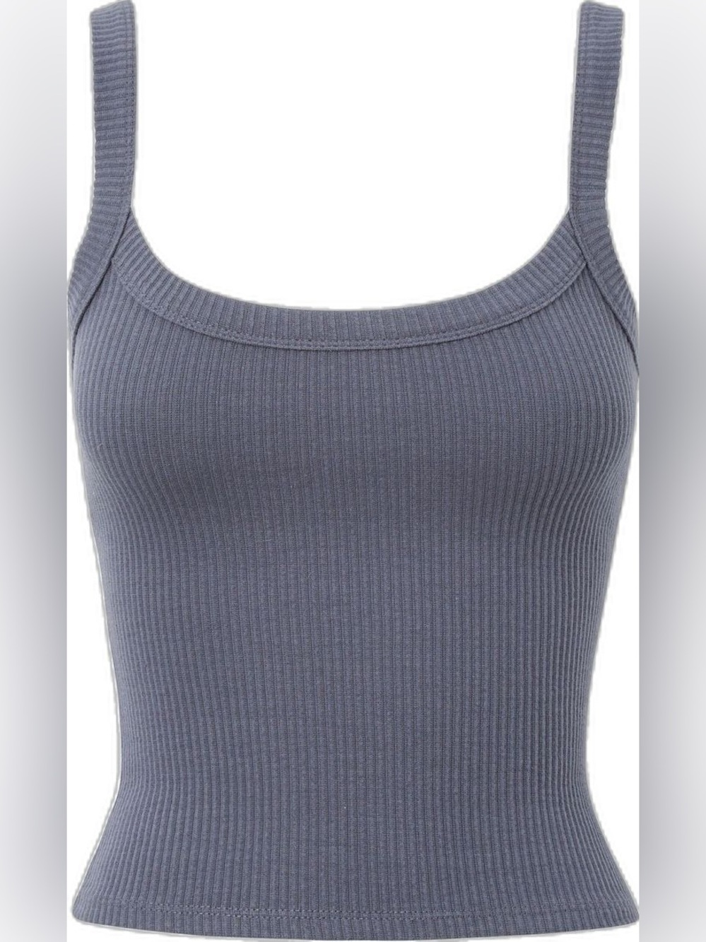 Supre Cotton Rib Riri Tank ~ slate gray 🩶